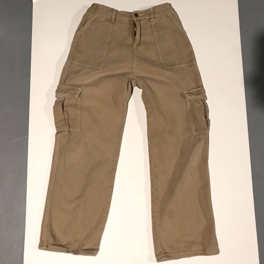 Y2K BAGGY BEIGE CARGO PANTS
